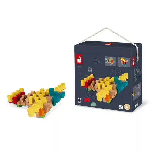 Construction Kit with 100 Pieces