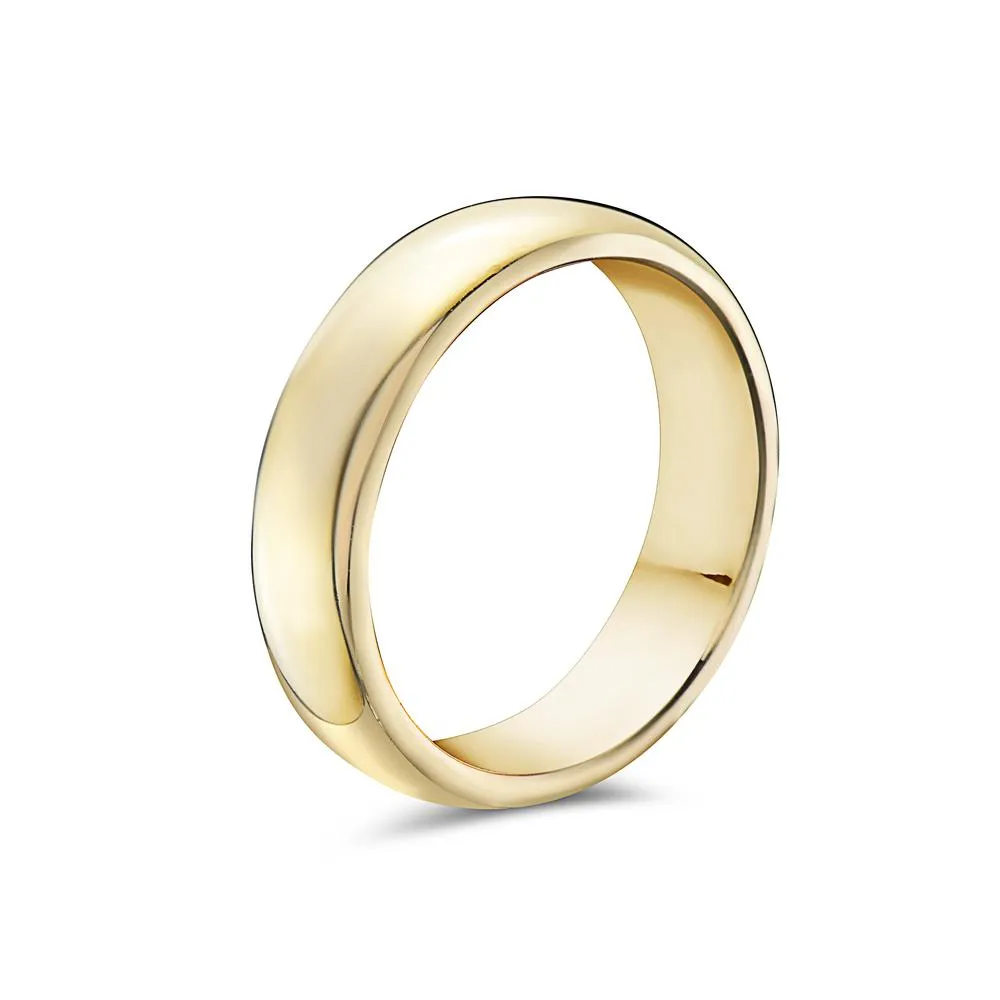 18K Yellow Gold Men's Band