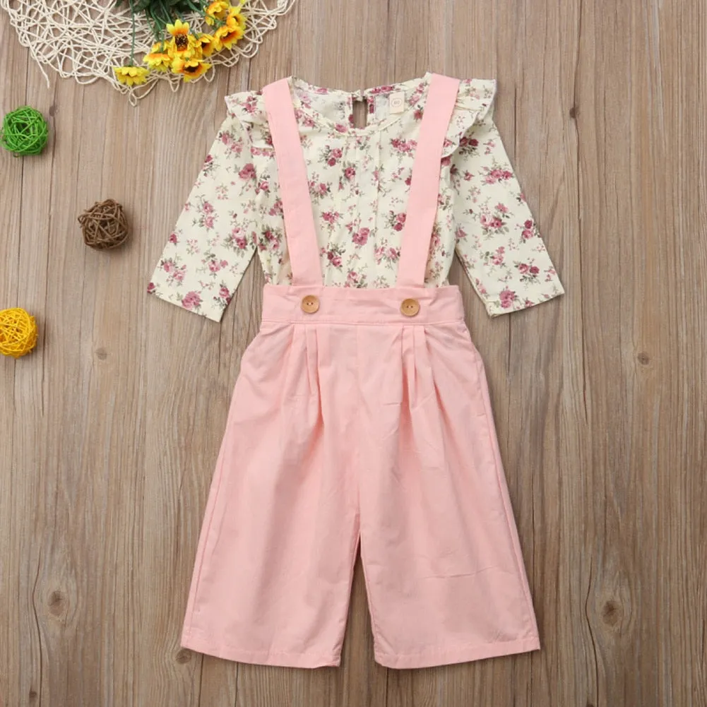 2pcs Floral Girl Set