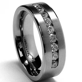 Mens 8MM Titanium Ring