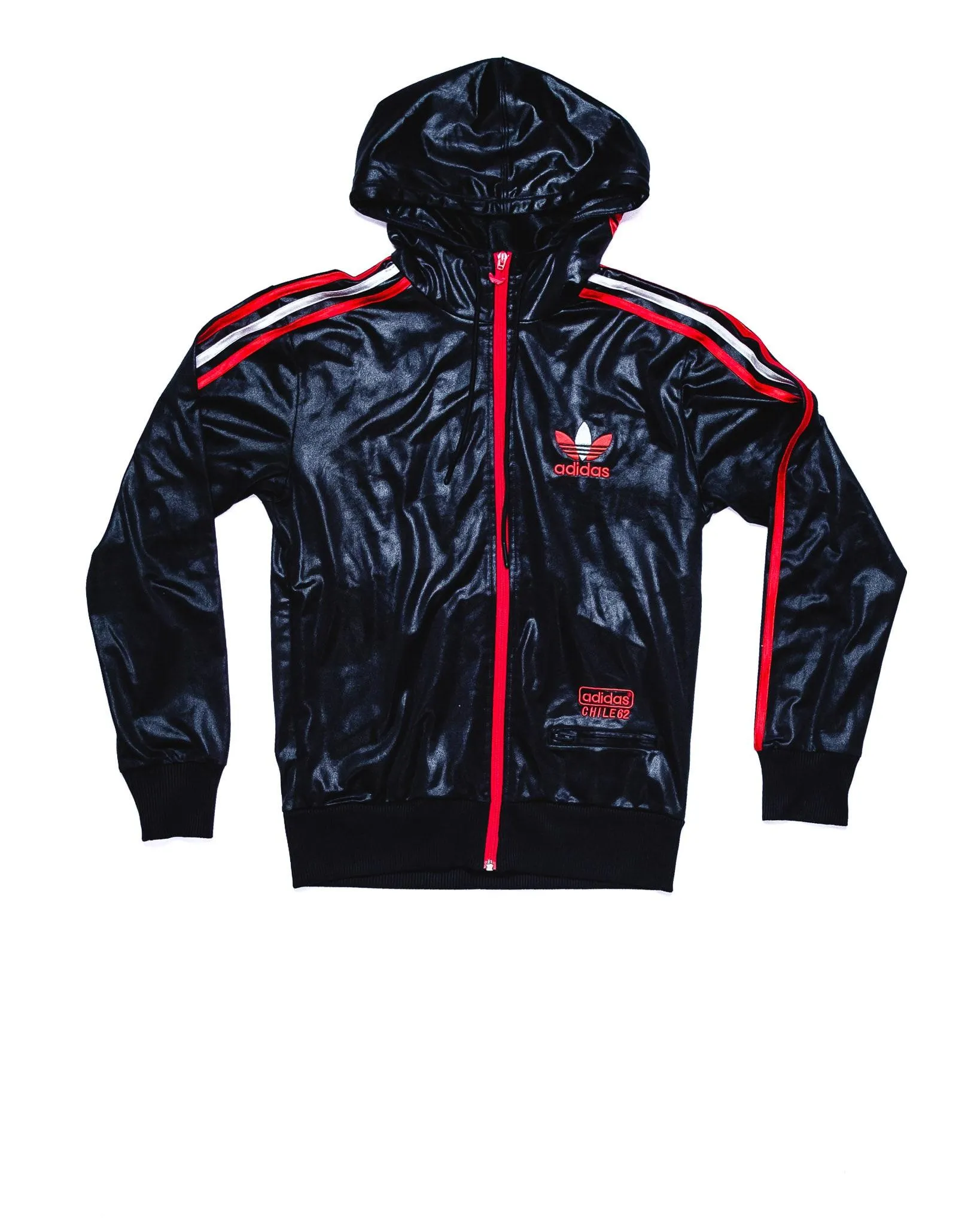  Adidas Chile jacket in Black with hood XS