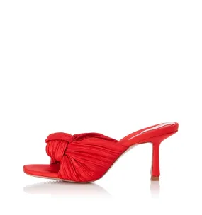 ALIAS MAE Womens Lia Heels Bright Tomato Satin