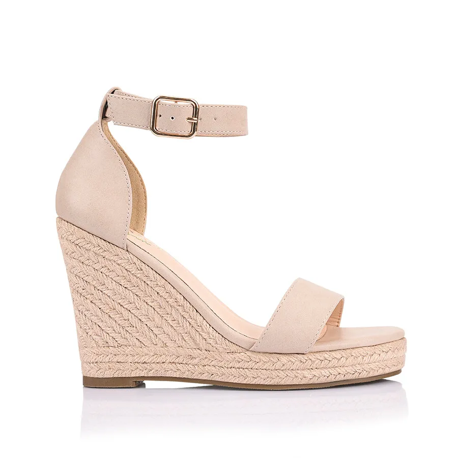 Amena Rope Wedges - Blush