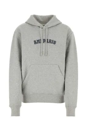 Ami Grey Cotton Sweatshirt