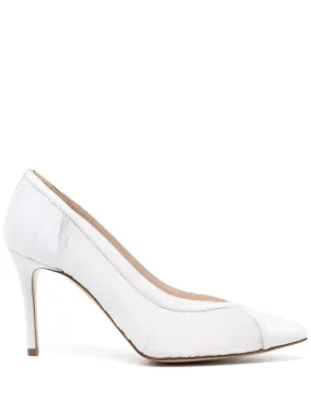 Andrea Wazen 85mm Nora pumps - White