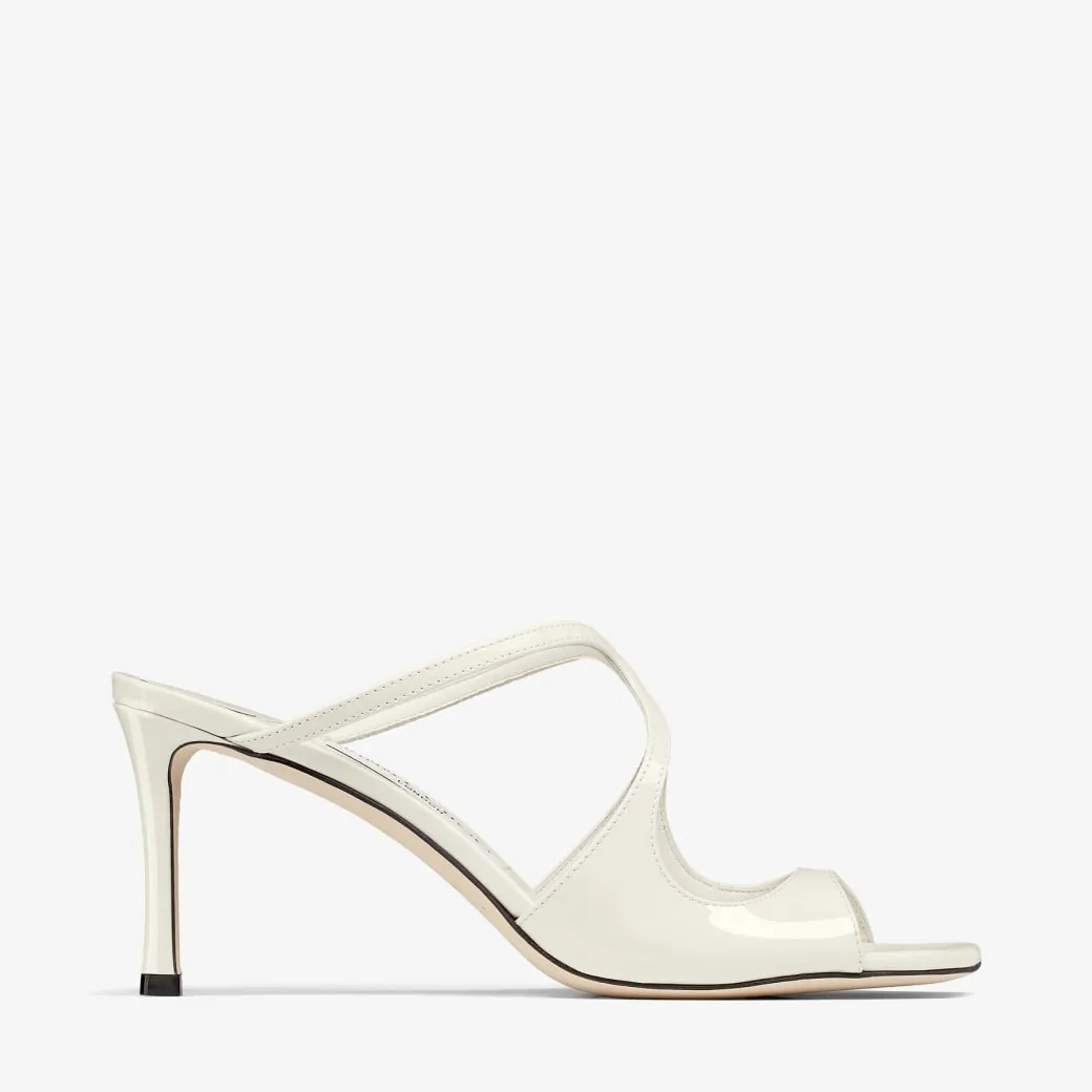 Anise 75 Latte Patent Leather Mules