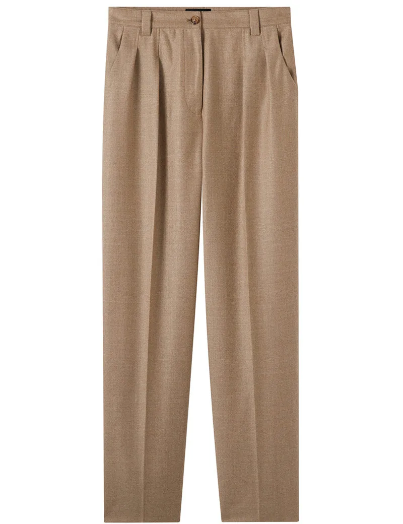 A.P.C. TRESSIE TROUSERS BEIGE CLAIR