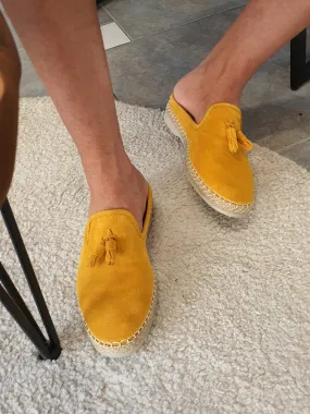 Areni Yellow Suede Mules