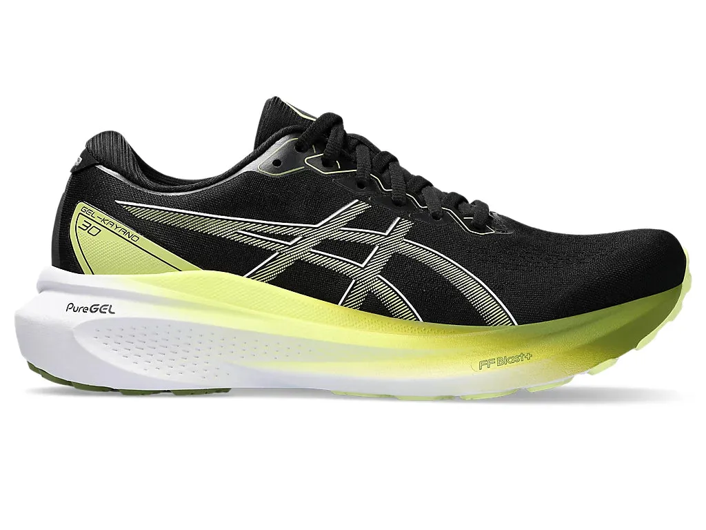 Asics Men's GEL-KAYANO 30 Wide - BLACK/GLOW YELLOW