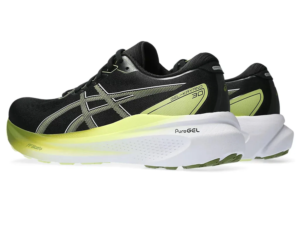 Asics Men's GEL-KAYANO 30 Wide - BLACK/GLOW YELLOW