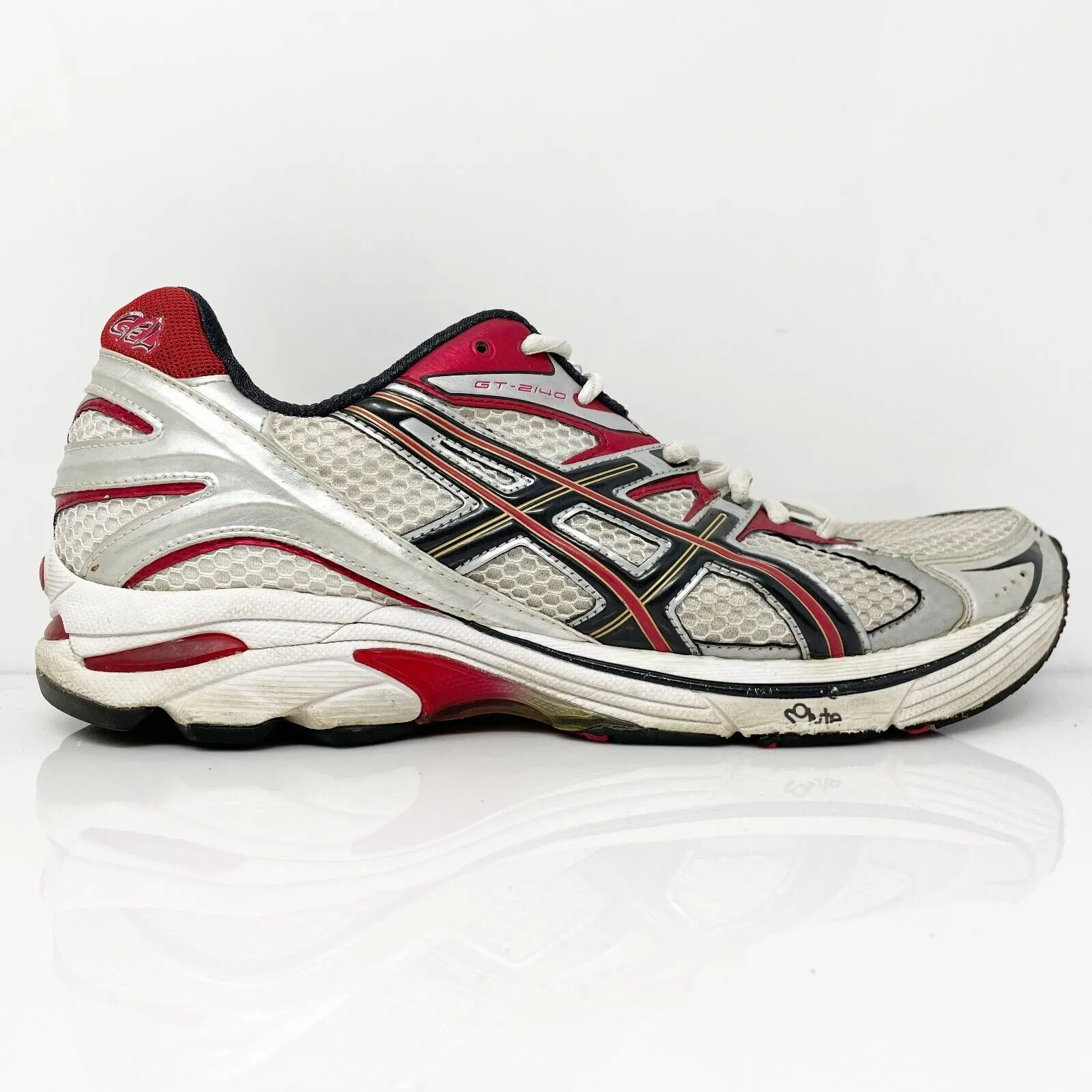 Asics Mens GT-2140 T904N White Running Shoes Sneakers Size 10.5