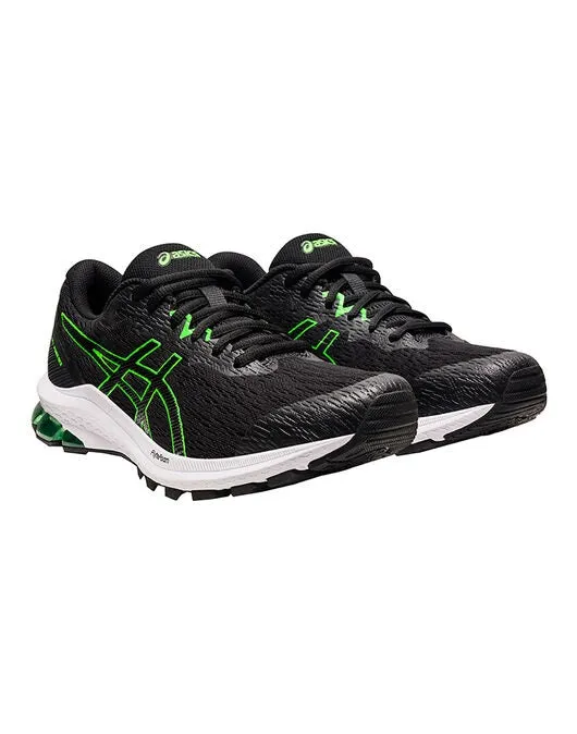 Asics Mens Running Gel Phoenix 11 Trainers In Black And Green