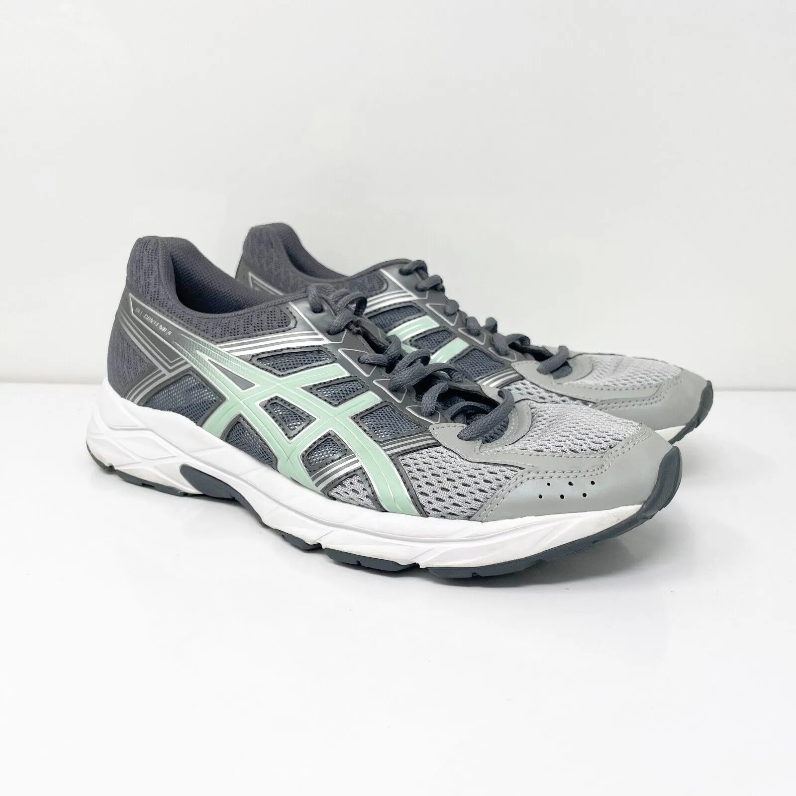 Asics Womens Gel Contend 4 T767N Gray Running Shoes Sneakers Size 8 D