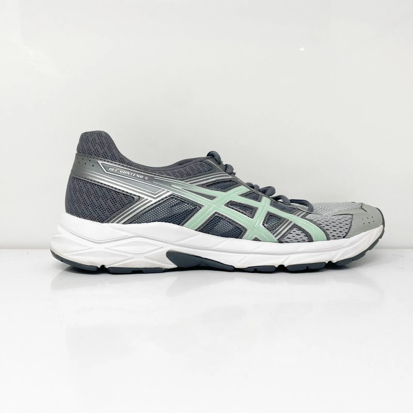 Asics Womens Gel Contend 4 T767N Gray Running Shoes Sneakers Size 8 D