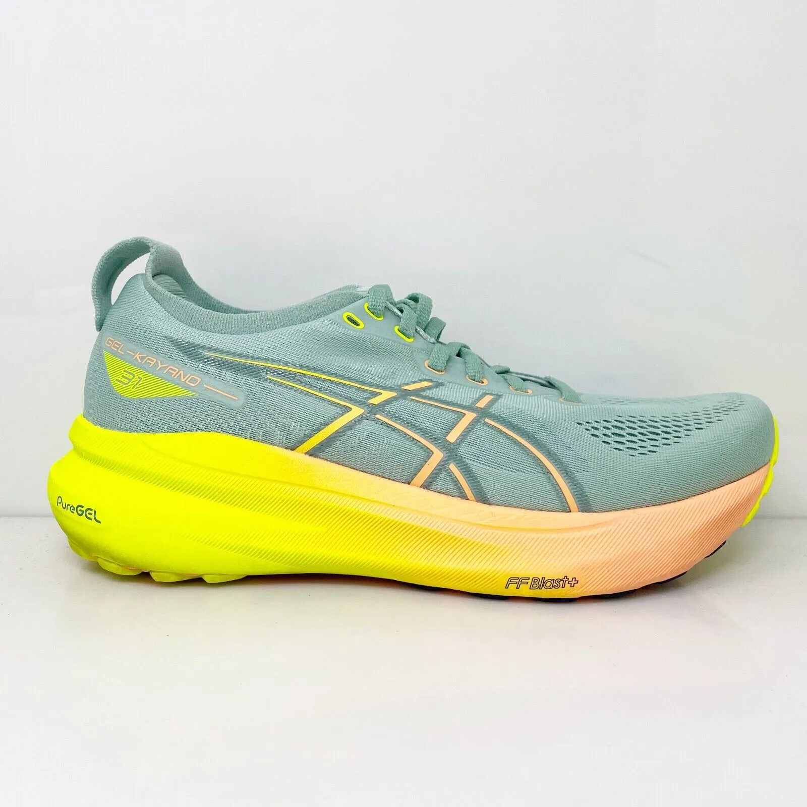 Asics Womens Gel Kayano 31 1012B745 Green Running Shoes Sneakers Size 10