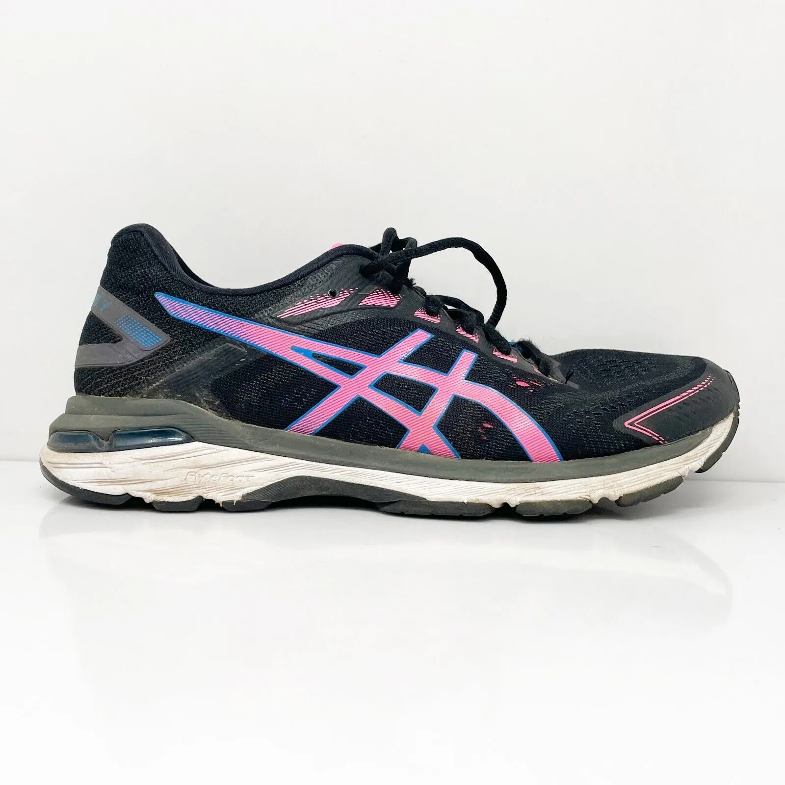 Asics Womens GT 2000 7 1012A554 Black Running Shoes Sneakers Size 9.5