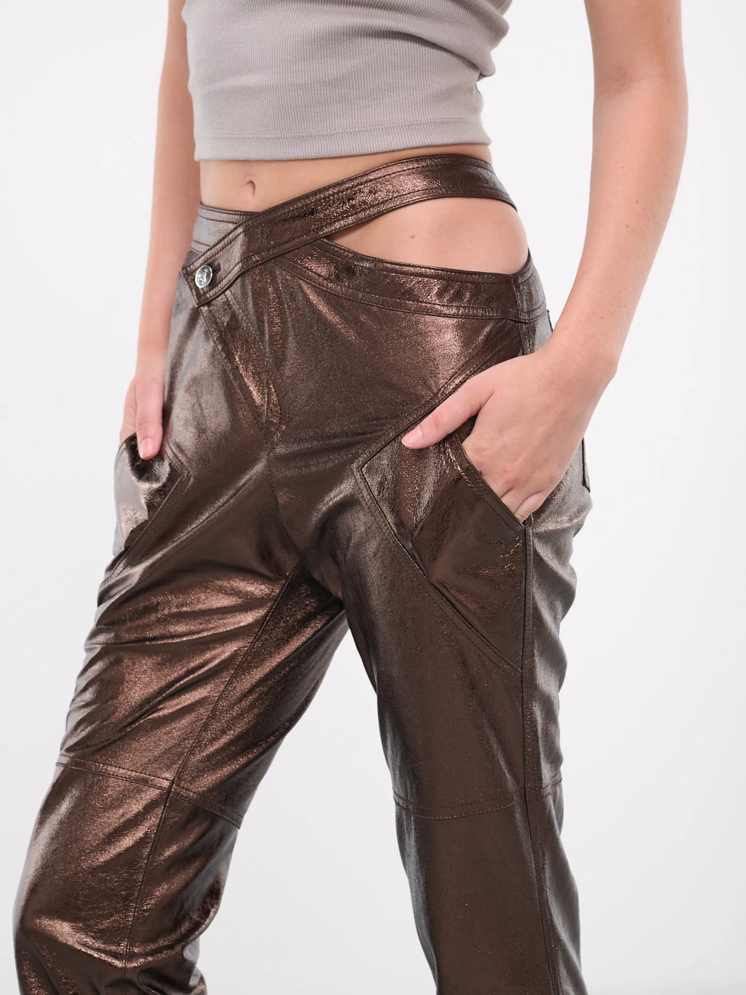 Asymmetric Trousers (PA113367911793-NUDE)