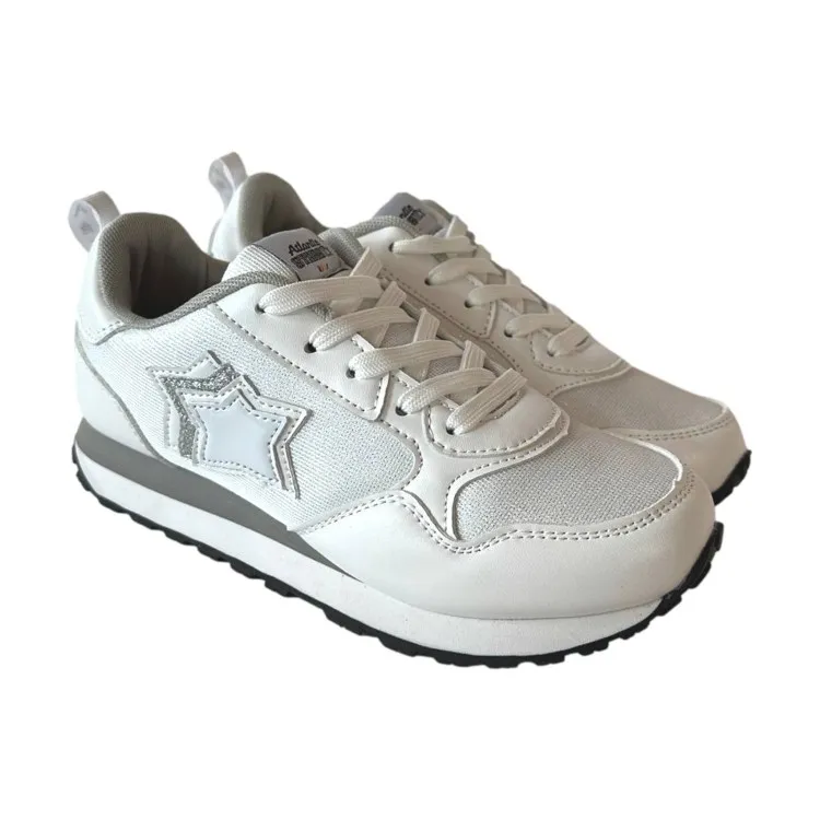 Atlantic Star DARREL128 White Girls' Lace-up Sneakers