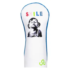 Banksy White Smile Fairway Wood Headcover