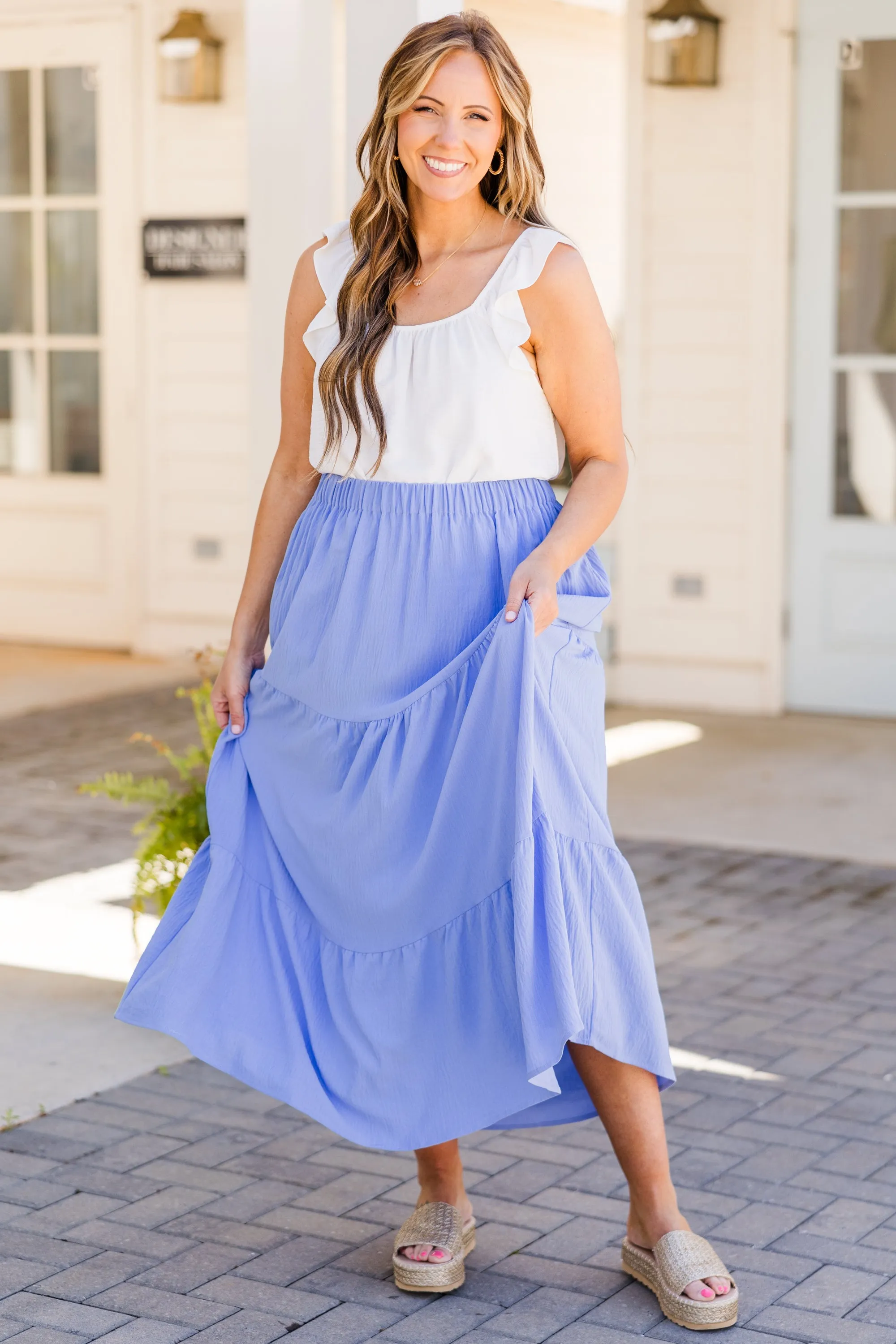 Be That Girl Periwinkle Skirt