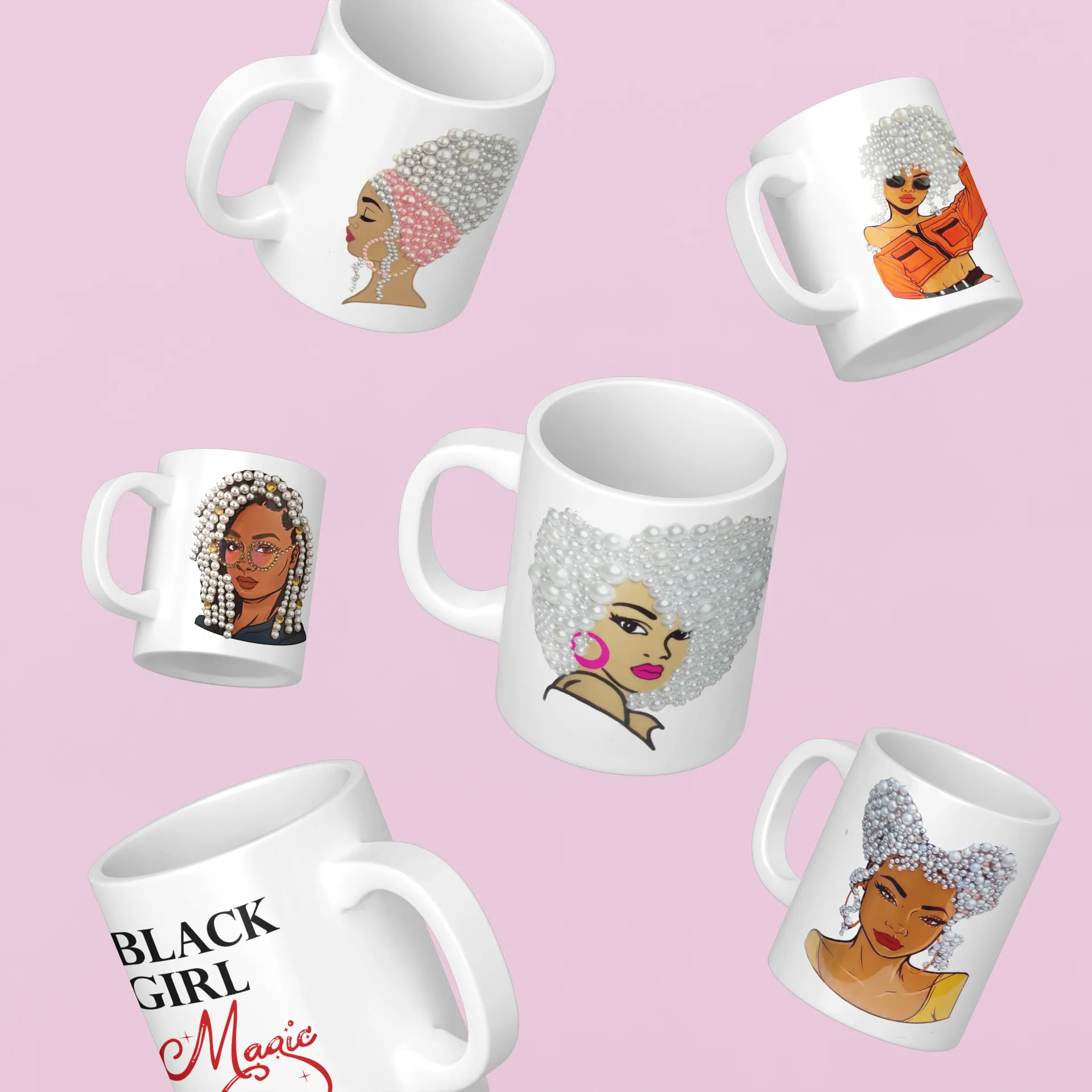 Beaded Mug Collection for Black Girls