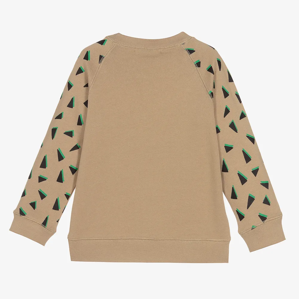 Beige Crocodile Sweatshirt