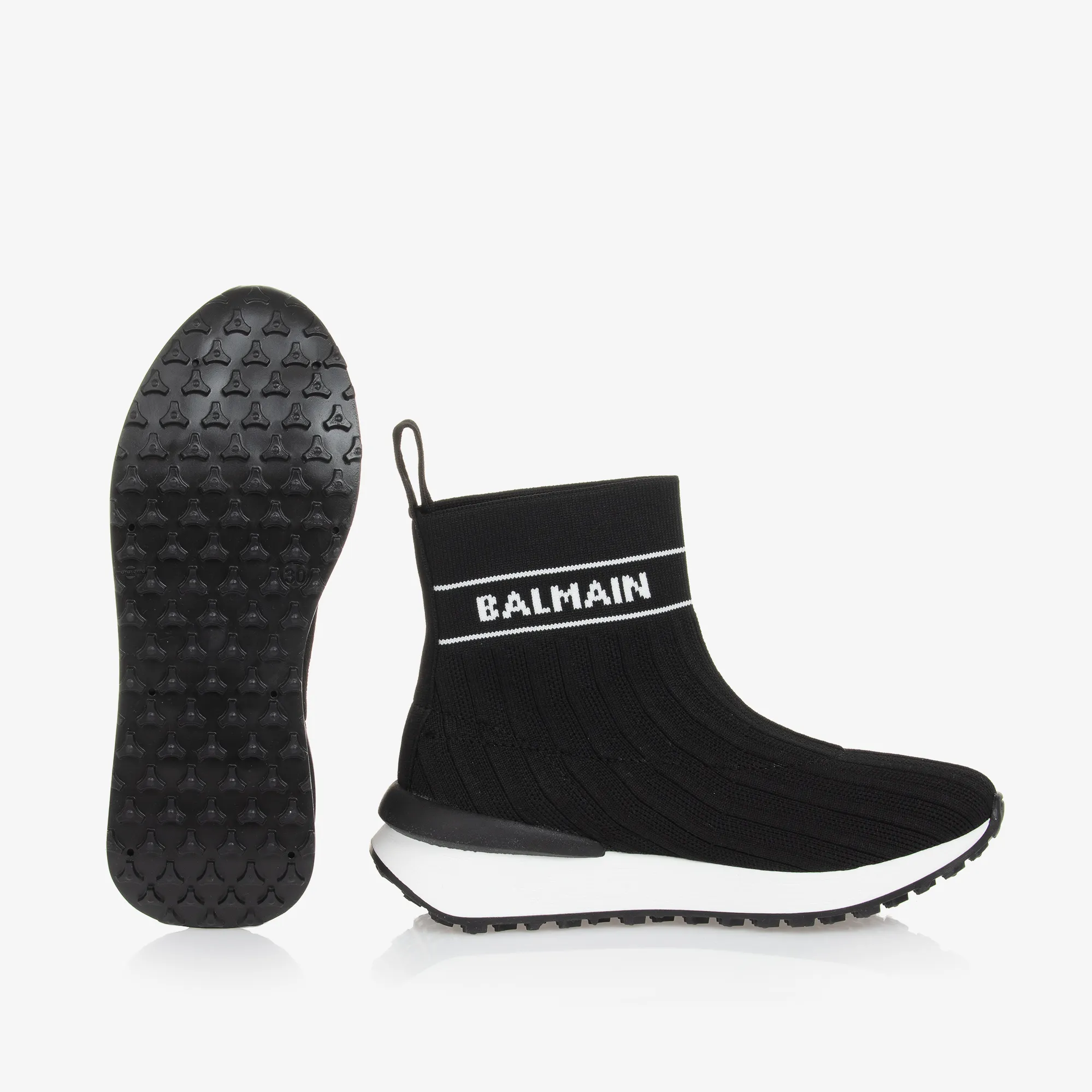 Black High Top Sock Trainers