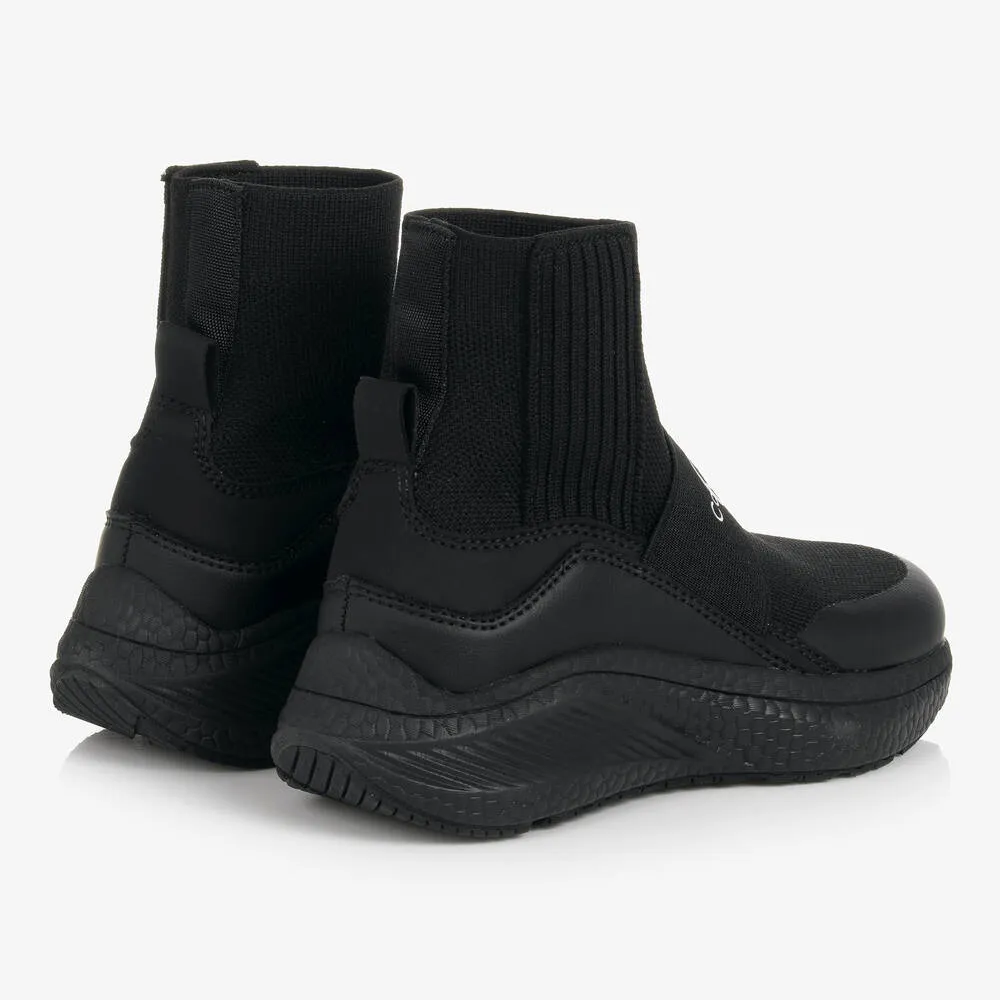 Black Knit Sock Trainers