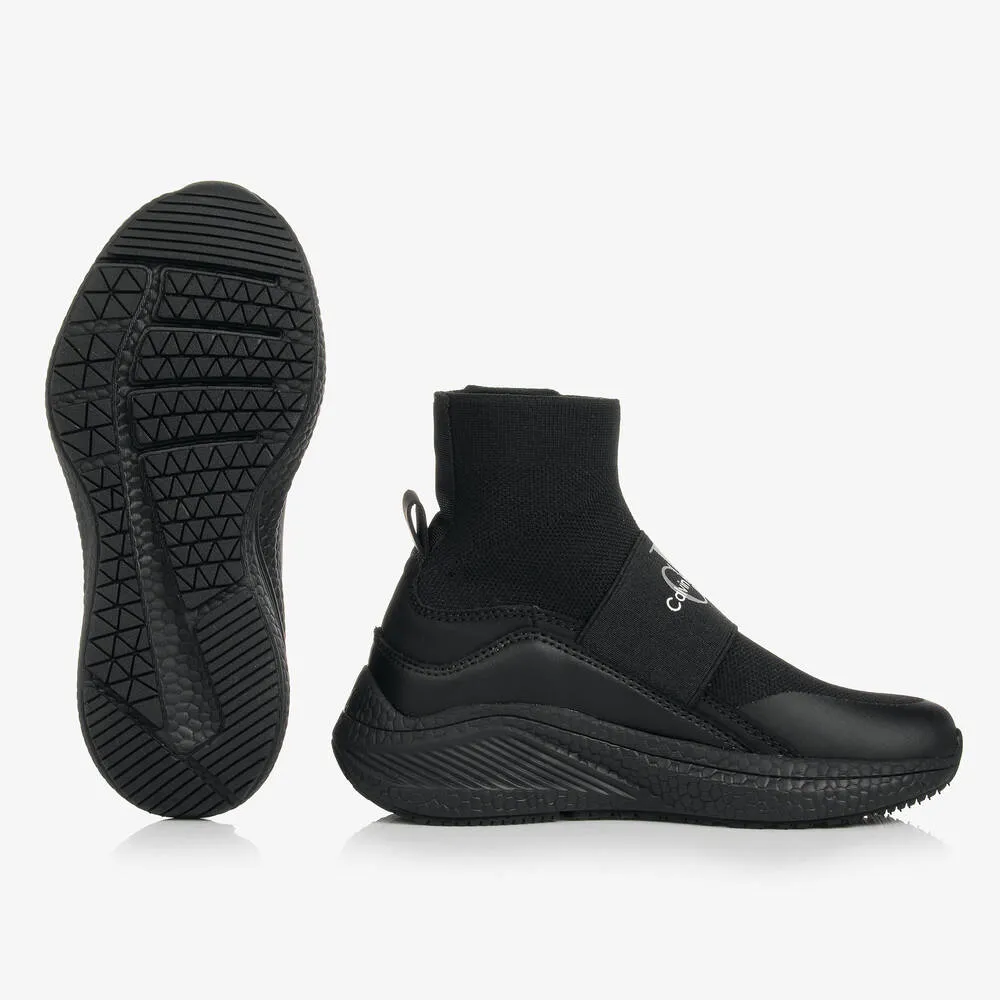 Black Knit Sock Trainers