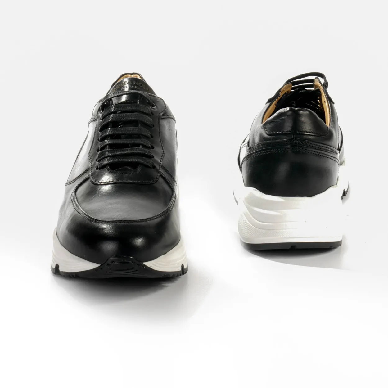 Black Leather High Sole ANDREA NOBILE Sneakers