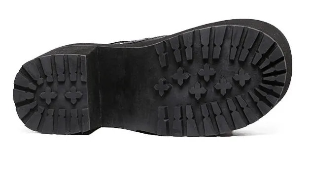 Edgy Punk Rock Creepers with Black Metal Studs for Women