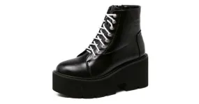 Punk Rock Chunky Block Platforms Dress Shoes Boots