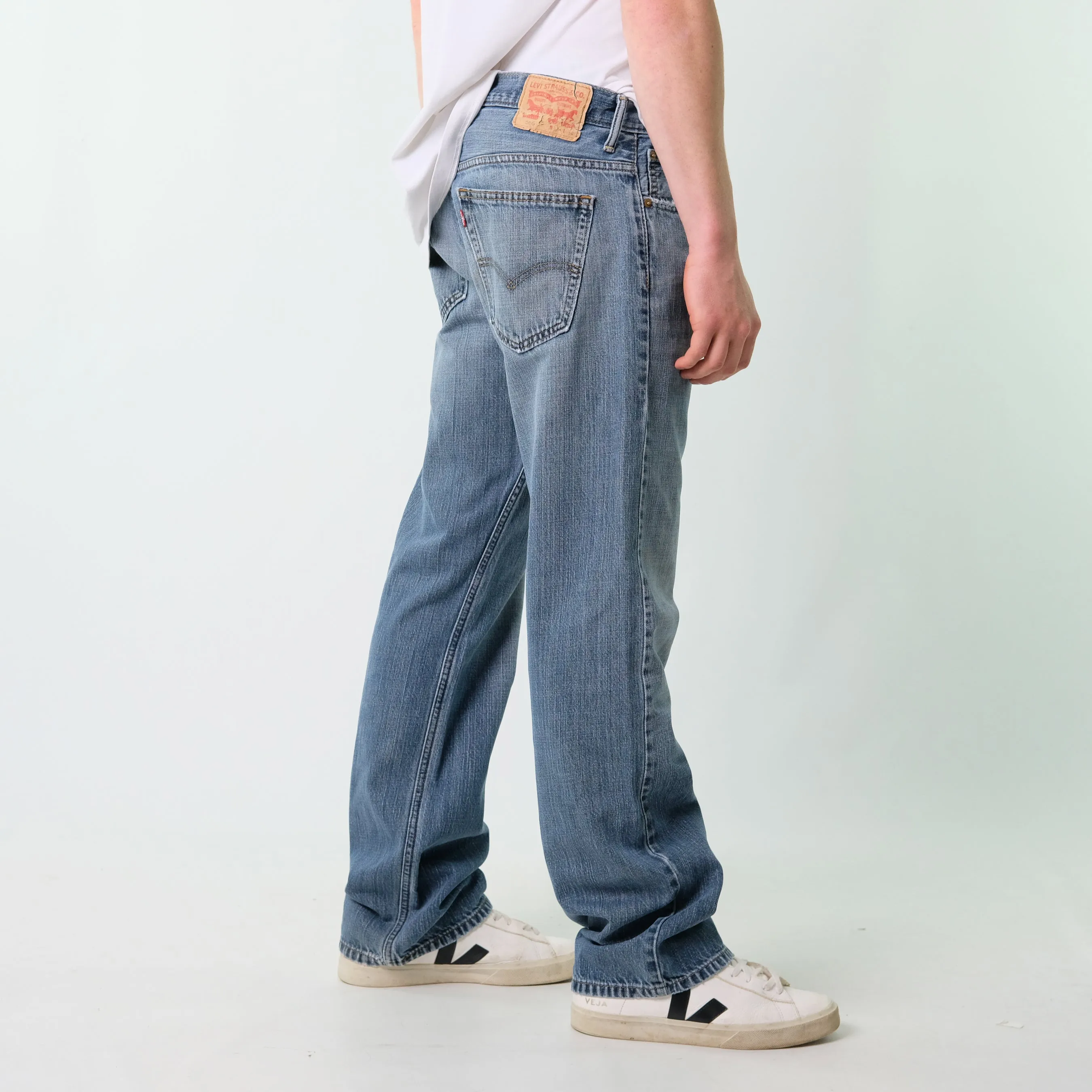 Blue 90s Levi's 569 Denim Jeans Baggy Pants (32x34)