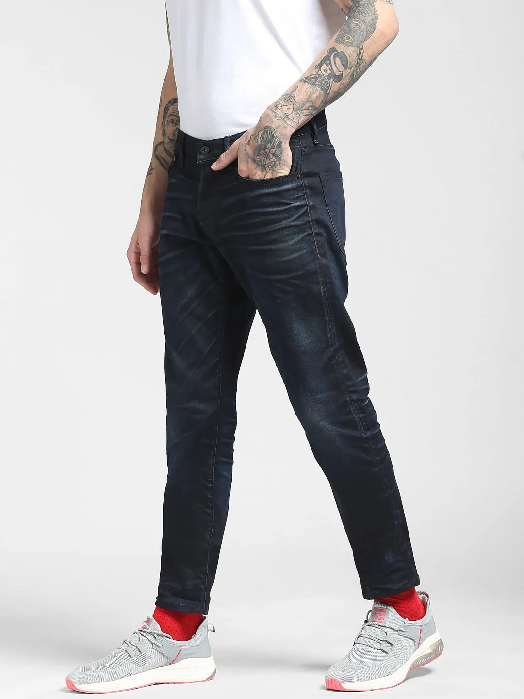 Blue Low Rise Simon Anti Fit Jeans