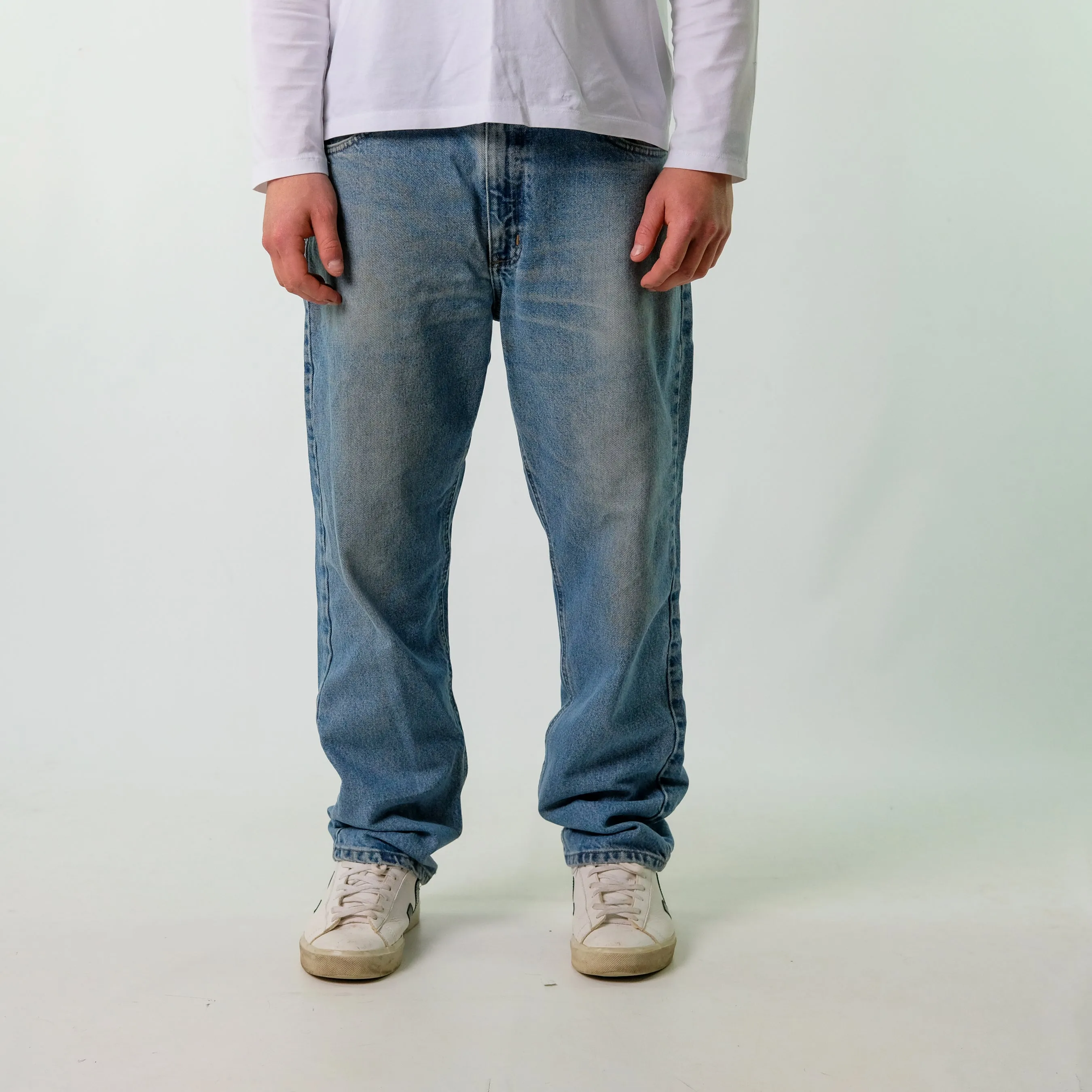 Blue y2ks Carhartt Denim Jeans Baggy Pants (36x30)