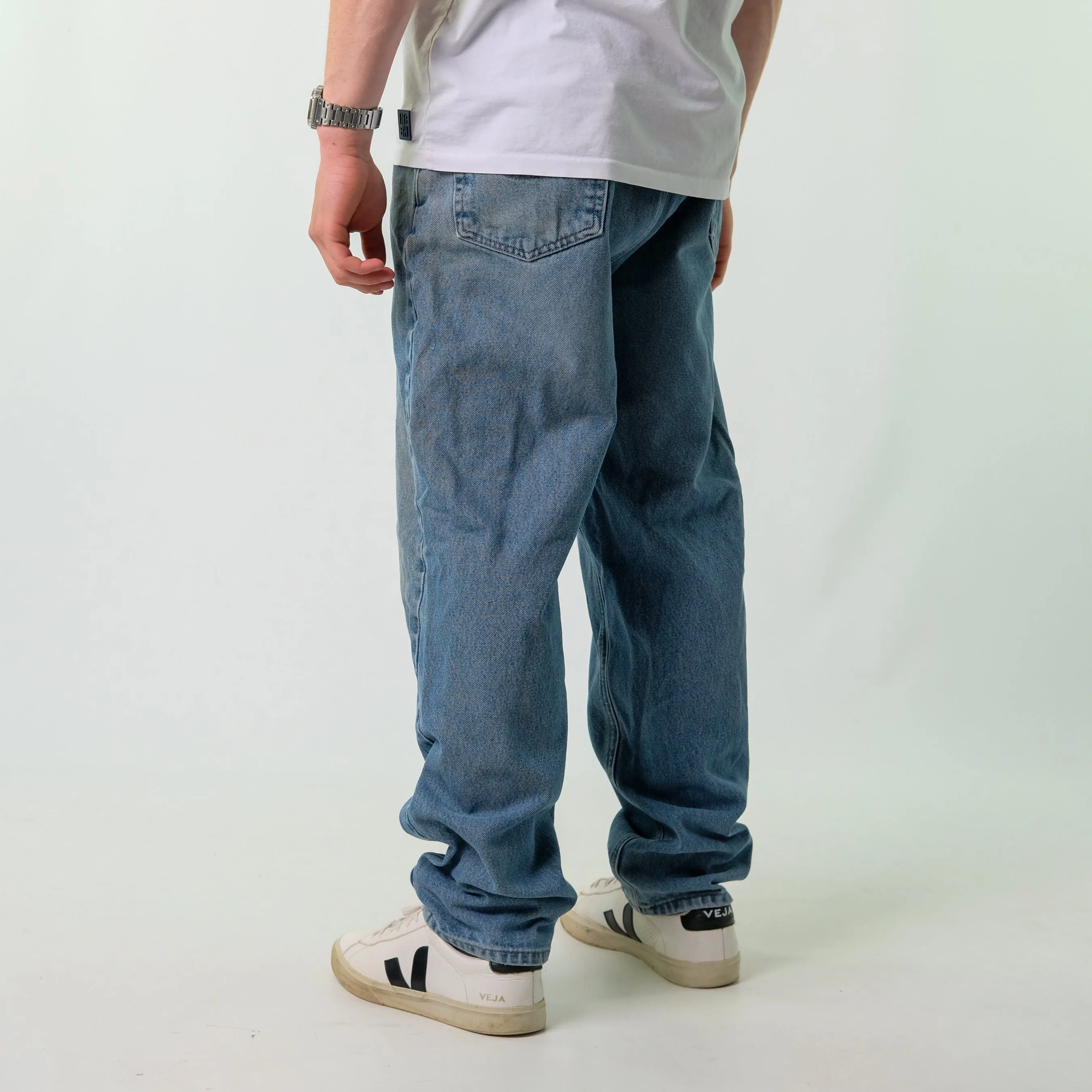 Blue y2ks Carhartt Denim Jeans Baggy Pants (38x32)