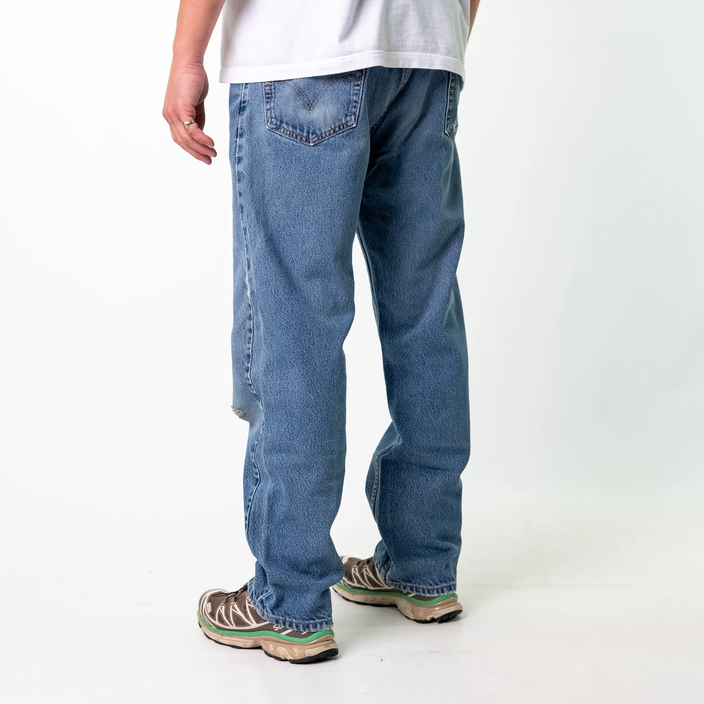 Blue y2ks Levi's 505 Denim Jeans Baggy Pants (36x32)