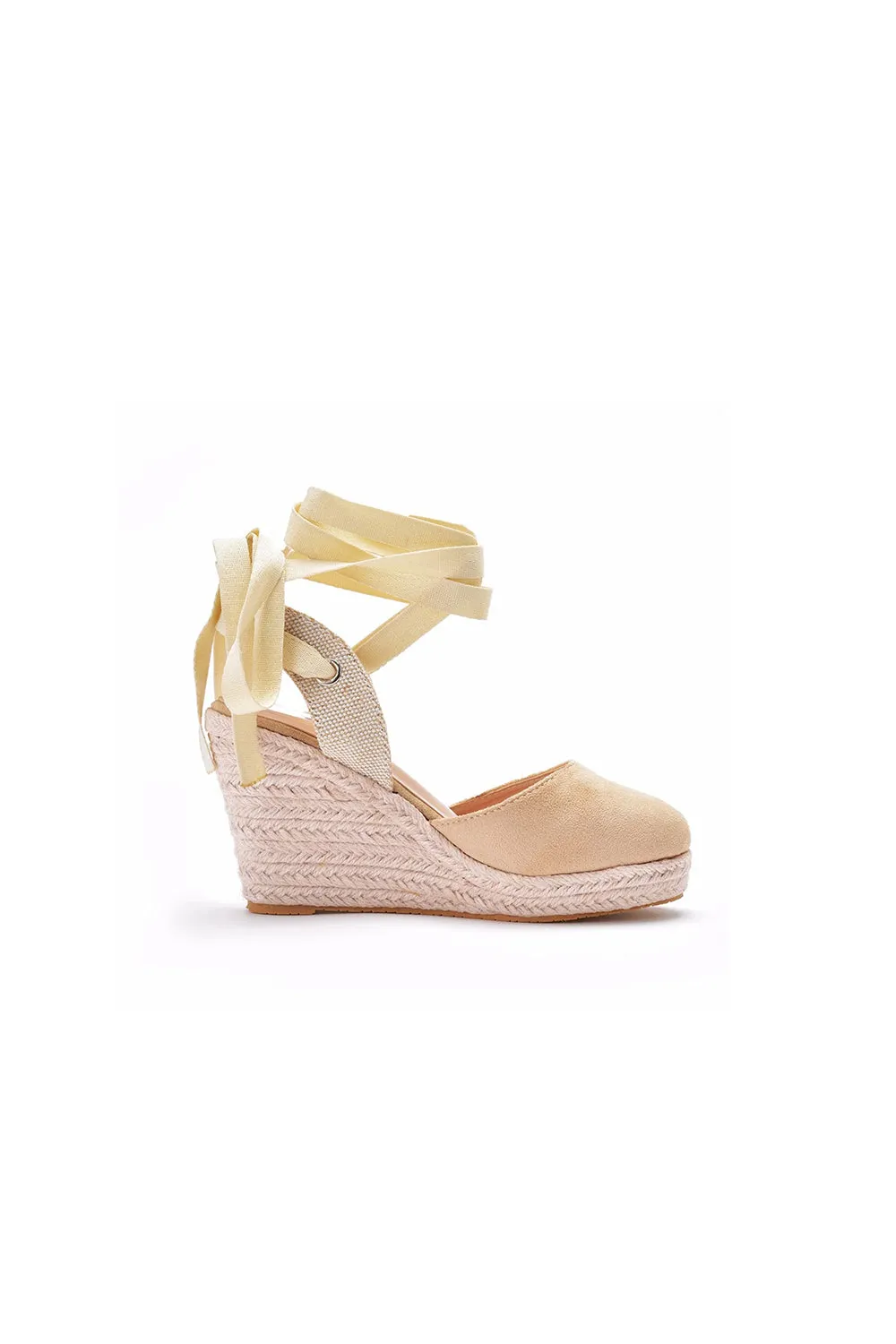 Bohemian Round Toe Platform Espadrille Wedge Heels