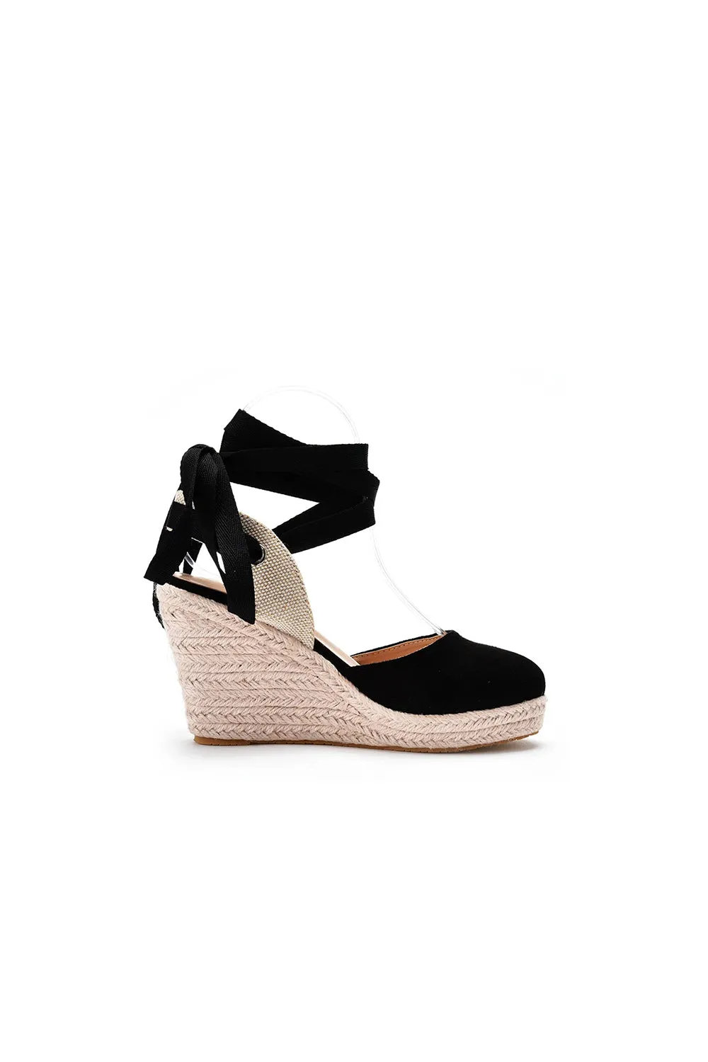 Bohemian Round Toe Platform Espadrille Wedge Heels