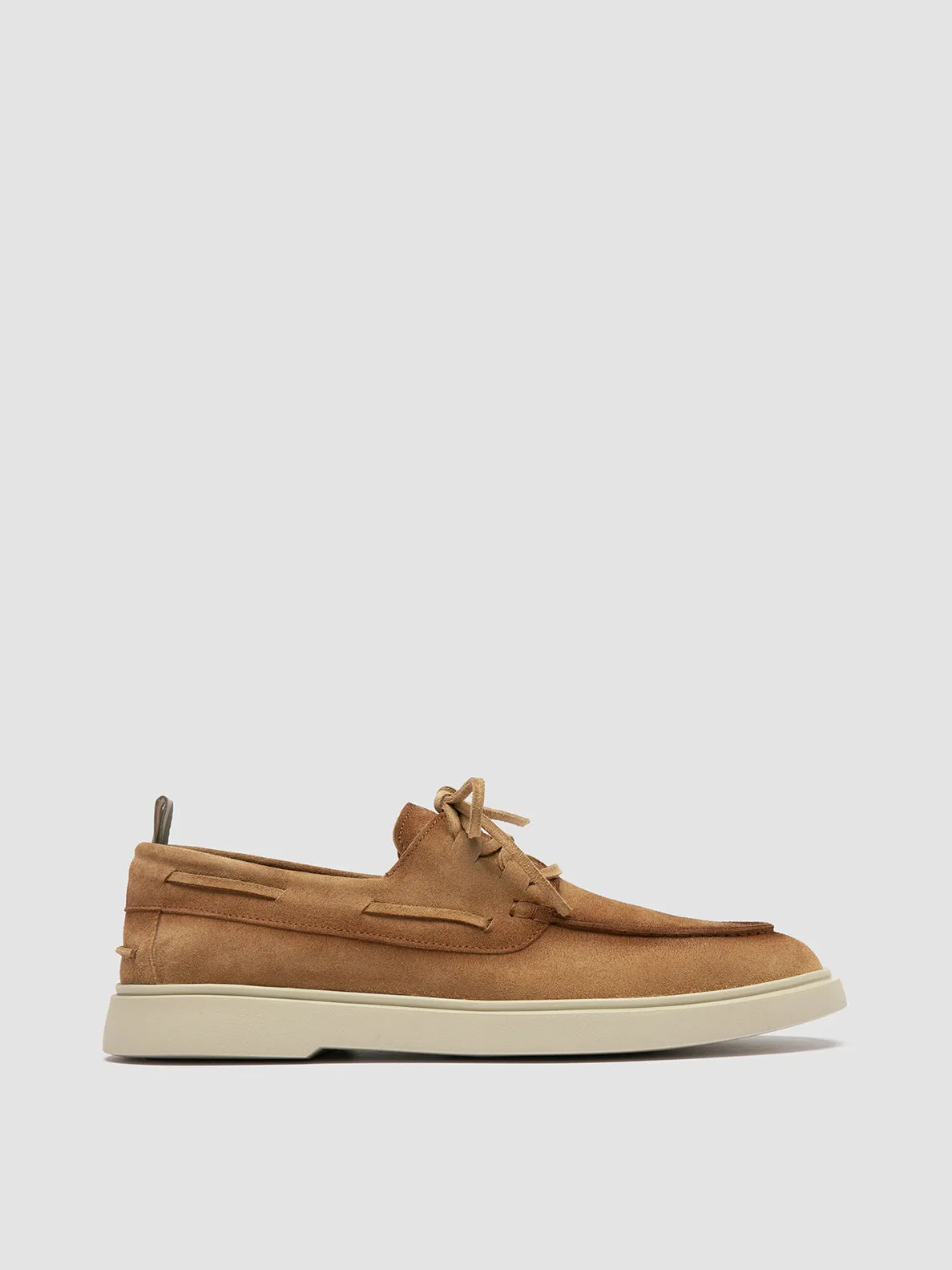 BONES 013 - Brown Suede Boat Shoes