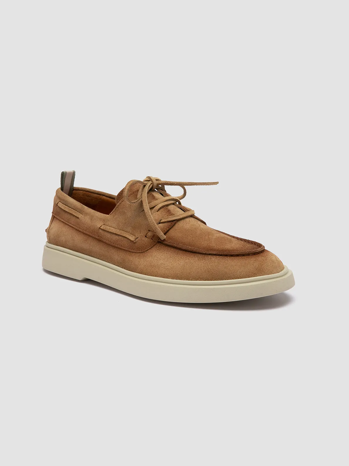 BONES 013 - Brown Suede Boat Shoes