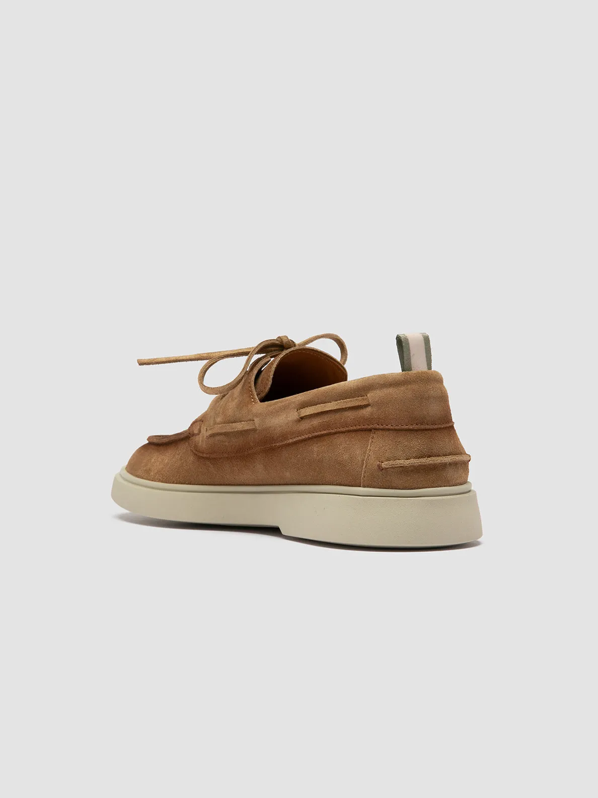 BONES 013 - Brown Suede Boat Shoes