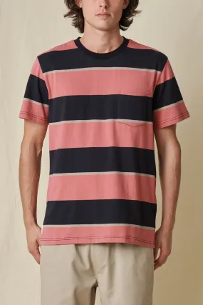 Bootleg Dreams Striped T-Shirt - Smoke