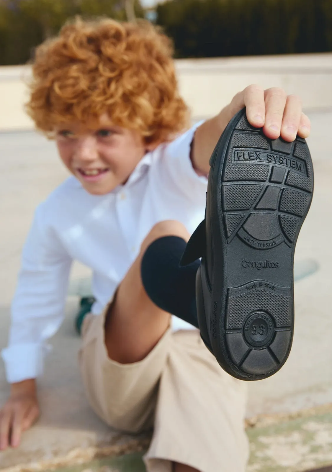 Boy's Navy Indestructibles School Shoes