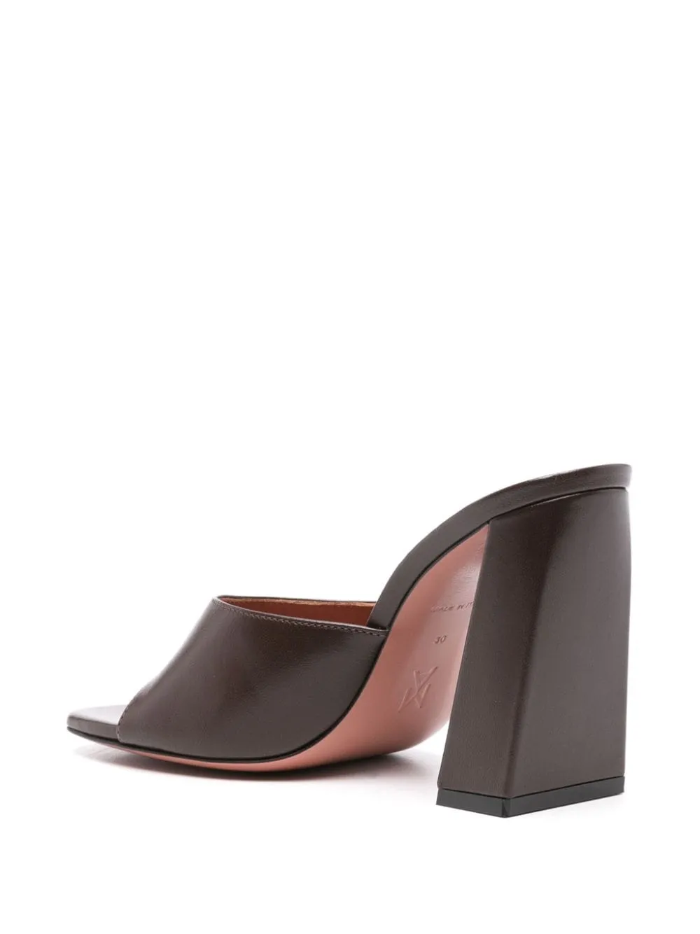 Chic Leather Heeled Mules