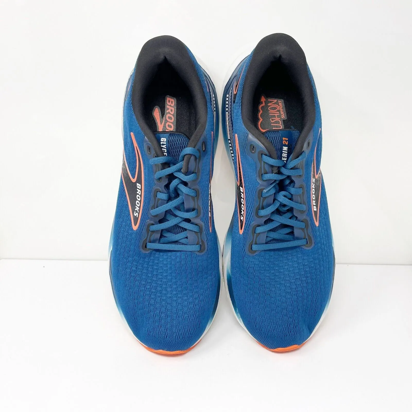 Brooks Mens Glycerin GTS 21 1104201D474 Blue Running Shoes Sneakers Size 12.5 D