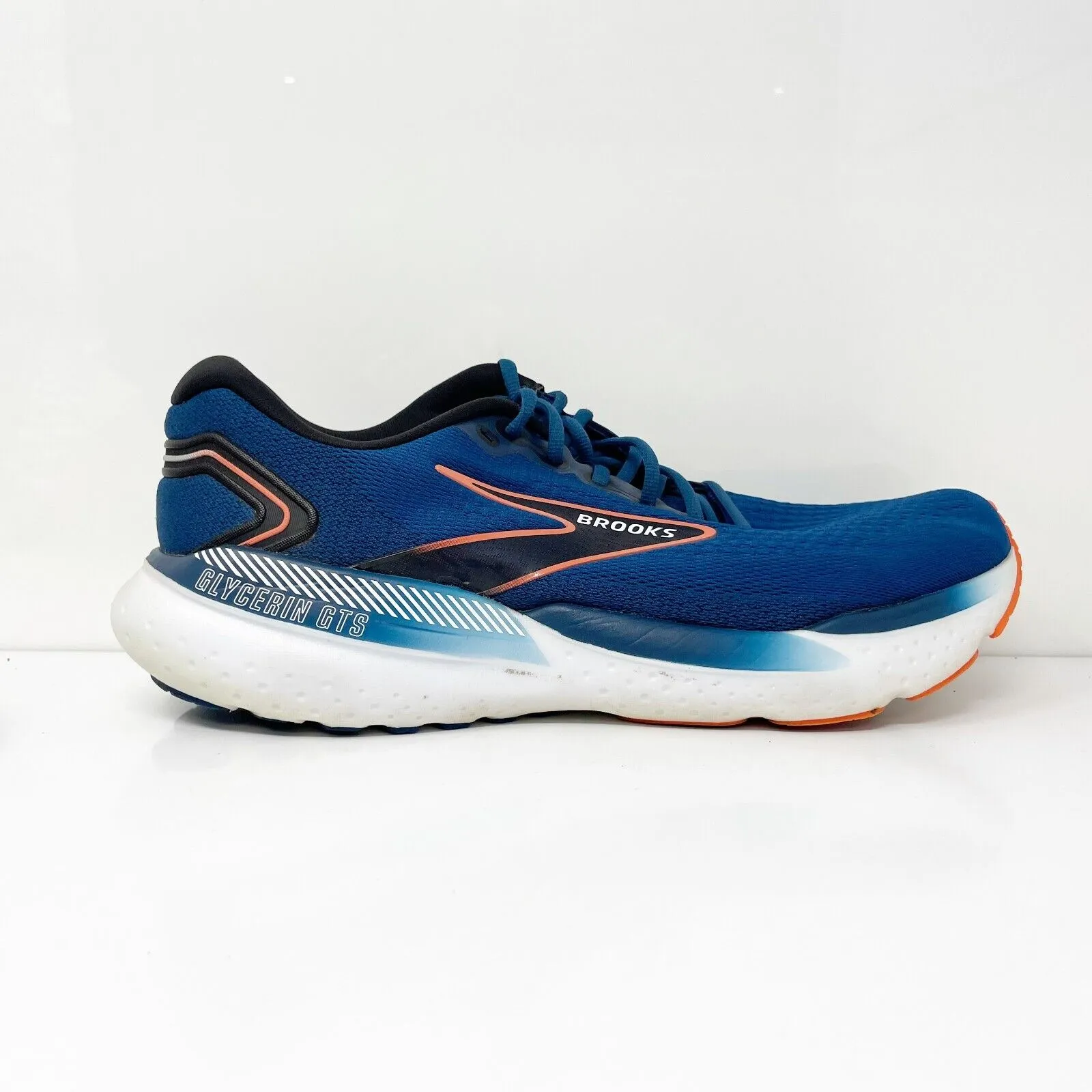 Brooks Mens Glycerin GTS 21 1104201D474 Blue Running Shoes Sneakers Size 12.5 D