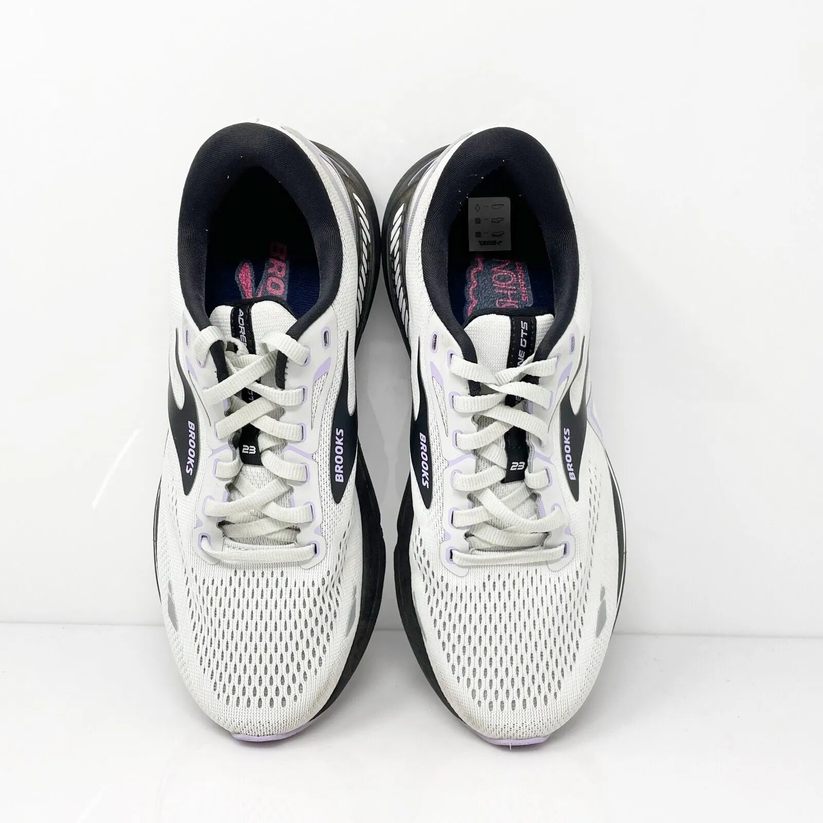 Brooks Womens Adrenaline GTS 23 1203811D039 Gray Running Shoes Sneakers Sz 8.5 D