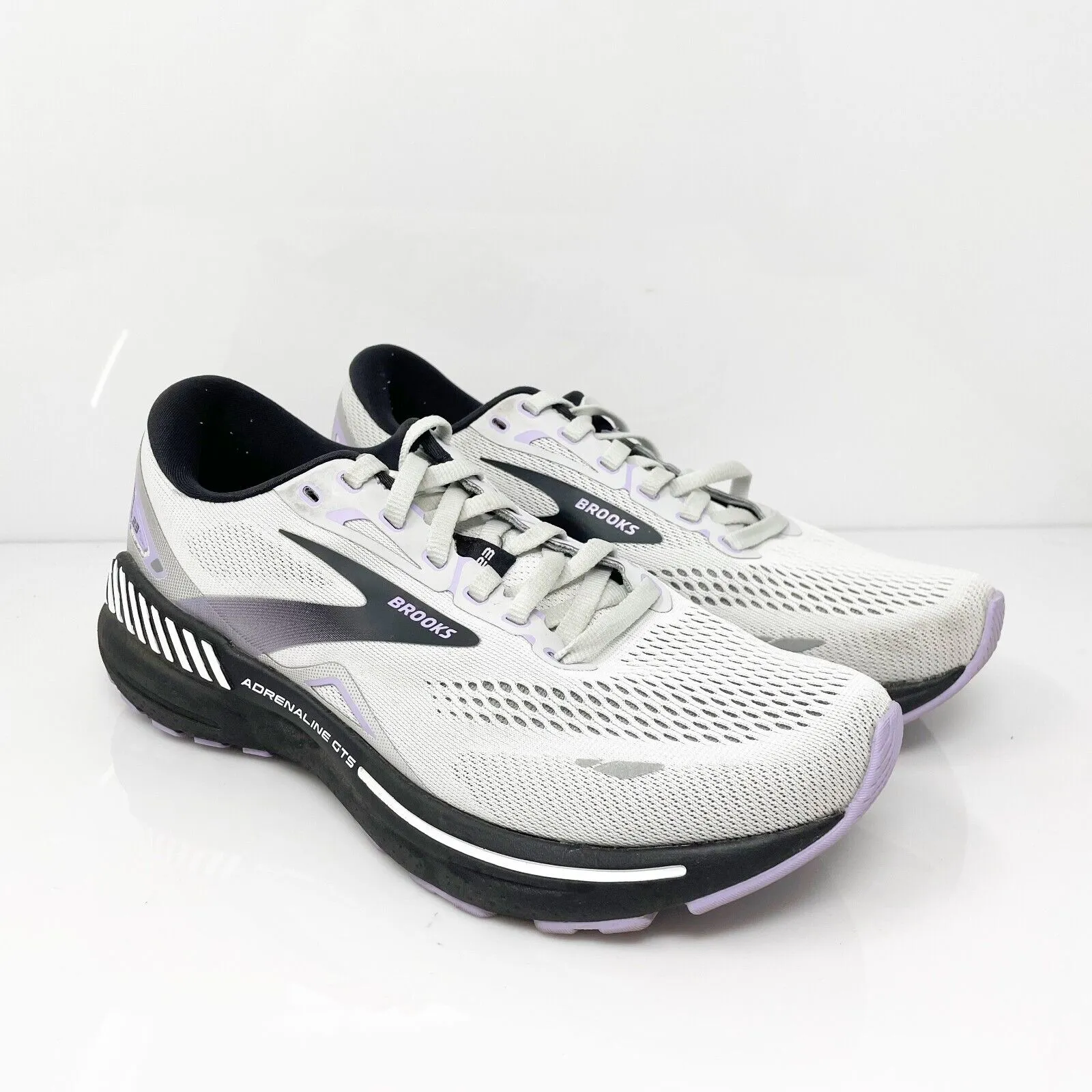 Brooks Womens Adrenaline GTS 23 1203811D039 Gray Running Shoes Sneakers Sz 8.5 D