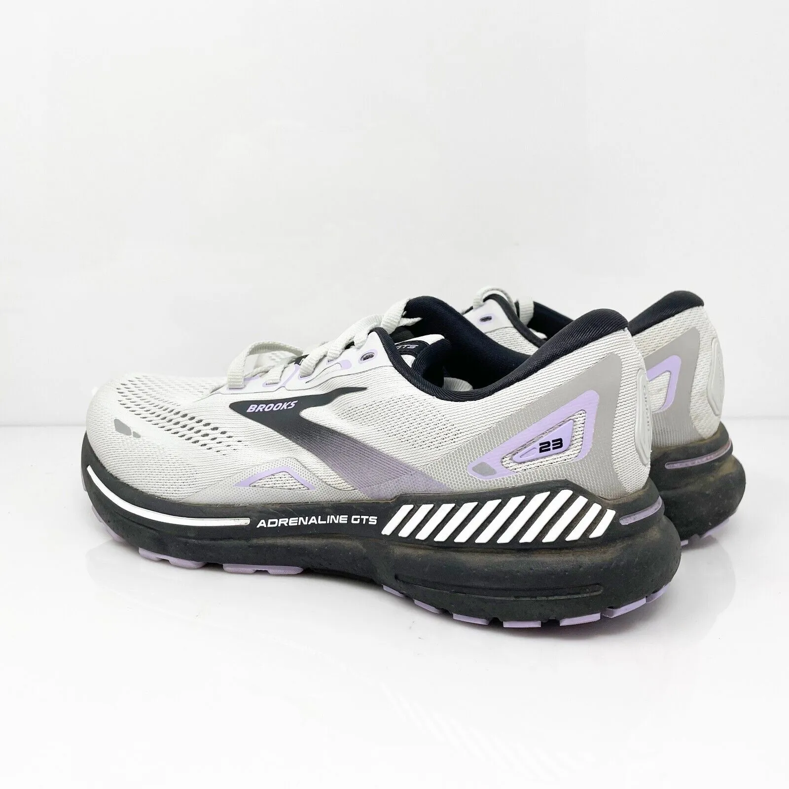 Brooks Womens Adrenaline GTS 23 1203811D039 Gray Running Shoes Sneakers Sz 8.5 D